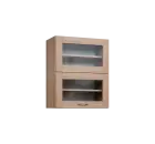 CHVVP - 6S horní skříňka, 2 výklopy, prosklená, 730x600x300, dub bardolino